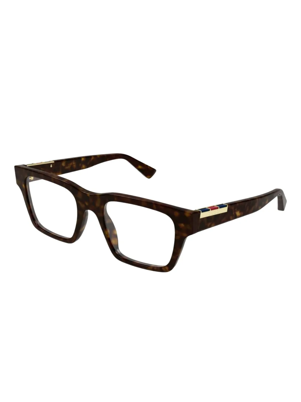 Gucci Eyewear Bril met gegraveerd logo - Bruin