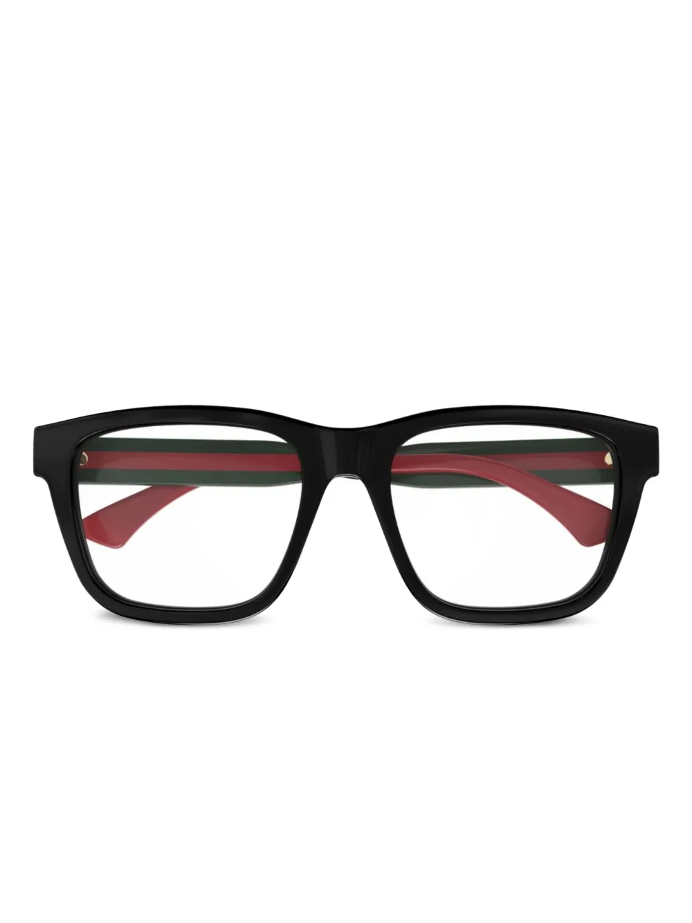 Gucci Eyewear ロゴ 眼鏡フレーム - ブラック Gucci Eyewear ロゴ 眼鏡フレーム - ブラック