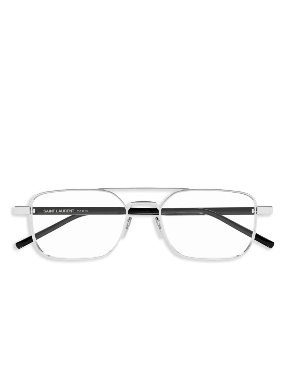 Saint Laurent Eyewear square-frame glasses | Silver | Image 1