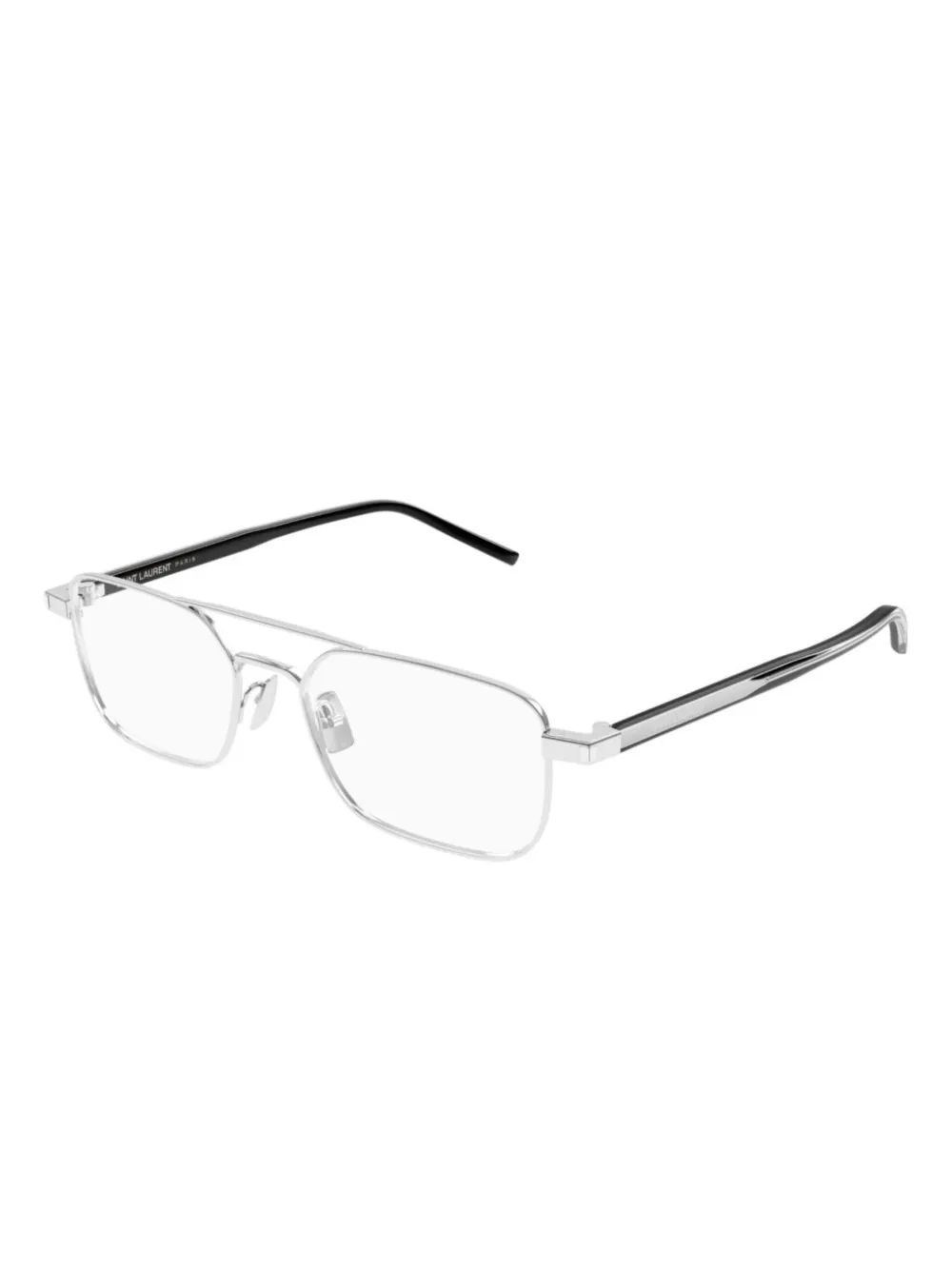 Saint Laurent Eyewear Bril met vierkant montuur - Zilver