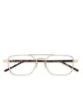 Saint Laurent Eyewear rectangle-frame glasses - Gold