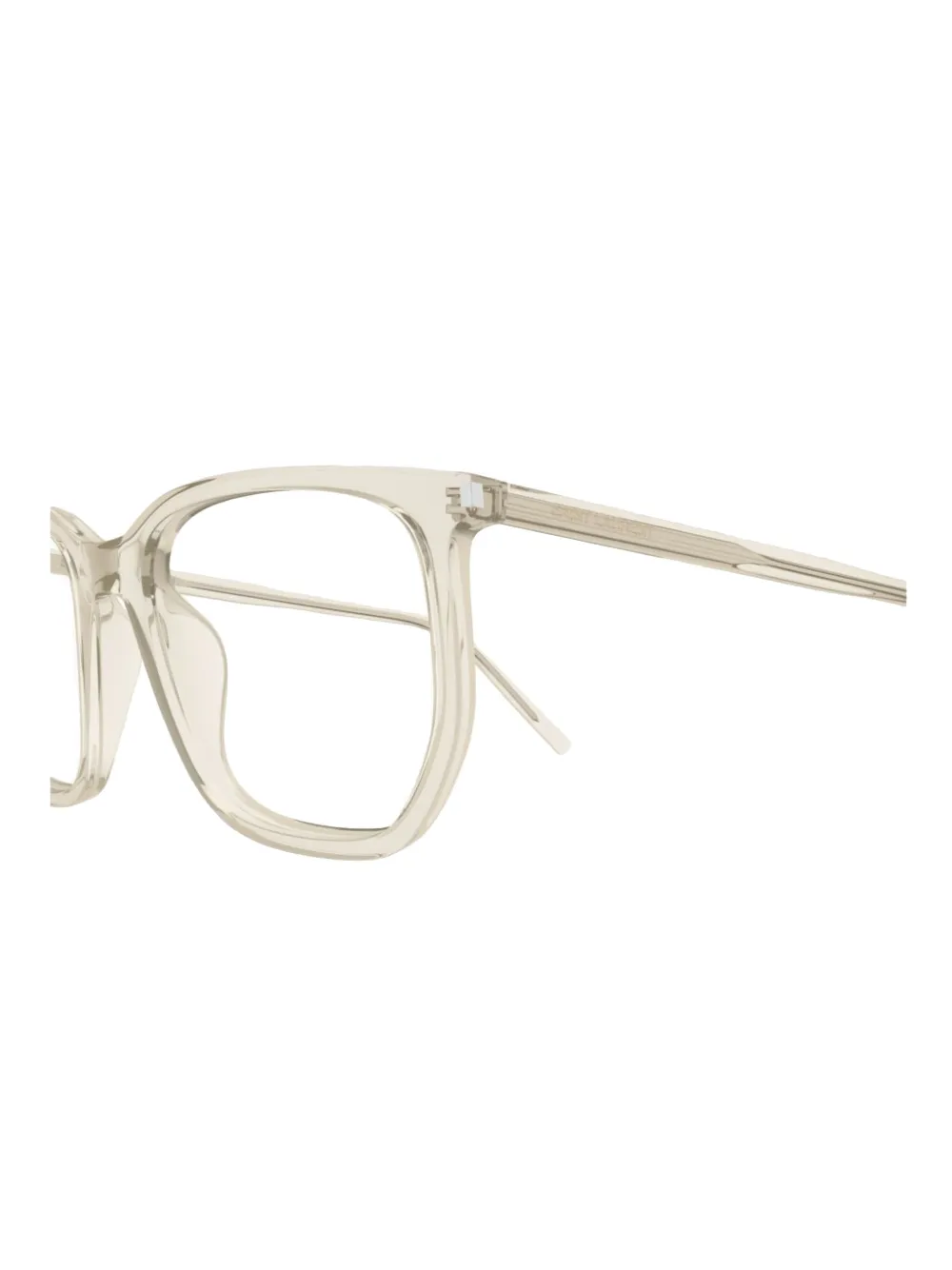 Saint Laurent Eyewear Bril met vierkant montuur Beige