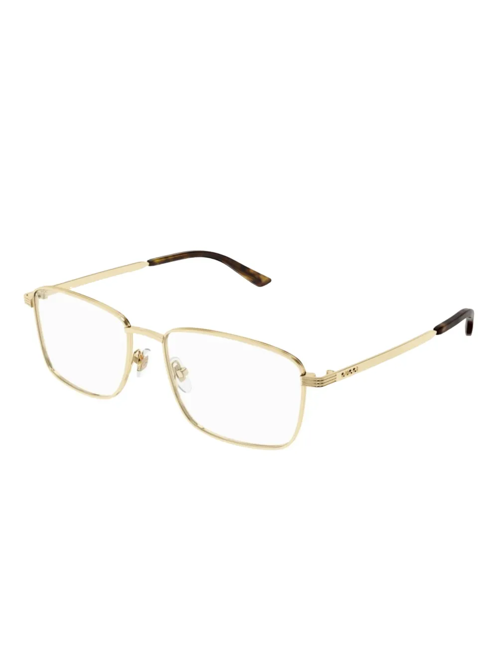 Gucci Eyewear logo debossed-arm frames - Goud