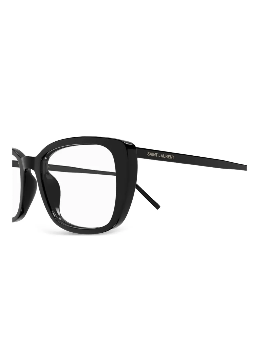 Saint Laurent Rectangle-frame Glasses In 黑色