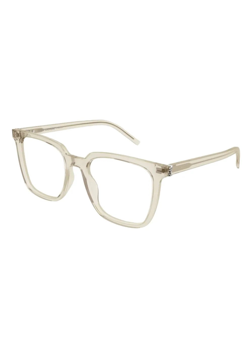 Saint Laurent Eyewear Bril met vierkant montuur - Beige