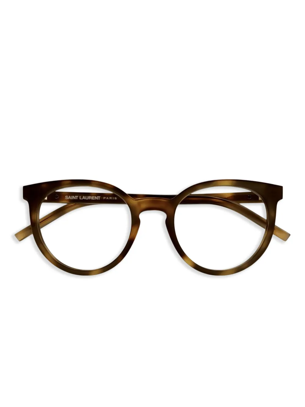 Saint Laurent Eyewear round-frame glasses | Brown | Image 1