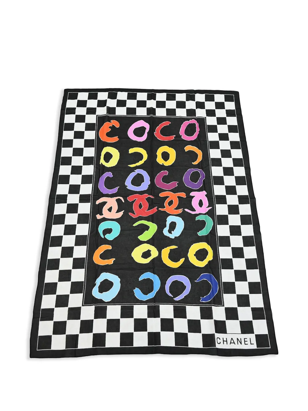 1990-2000s printed scarf