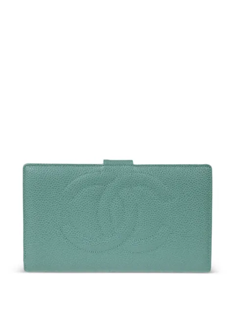 CHANEL Pre-Owned cartera larga con logo CC 1998