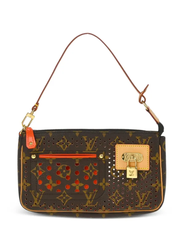 Louis Vuitton Pre-owned 2006 Perfo Pochette Accessoires Tote Bag in Brown