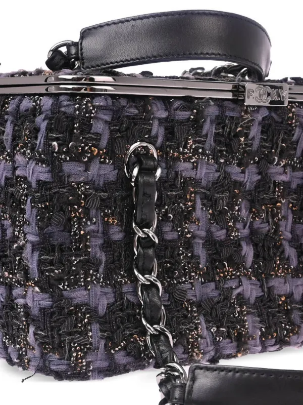 CHANEL Pre-Owned 2006 ツイード バニティバッグ | パープル | FARFETCH JP