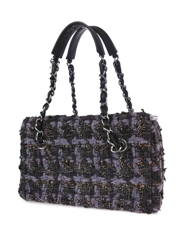 CHANEL Pre-Owned 2006 ツイード バニティバッグ | パープル | FARFETCH JP