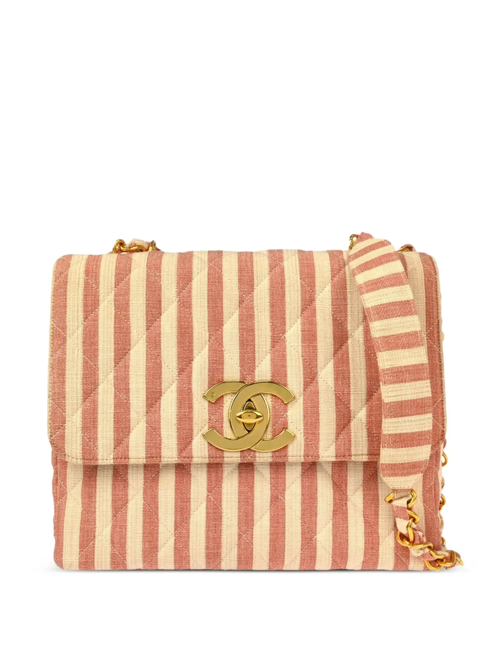 CHANEL Pre-Owned 1995 ストレート フラップ ショルダーバッグ - レッド CHANEL Pre-Owned 1995 ストレート フラップ ショルダーバッグ - レッド