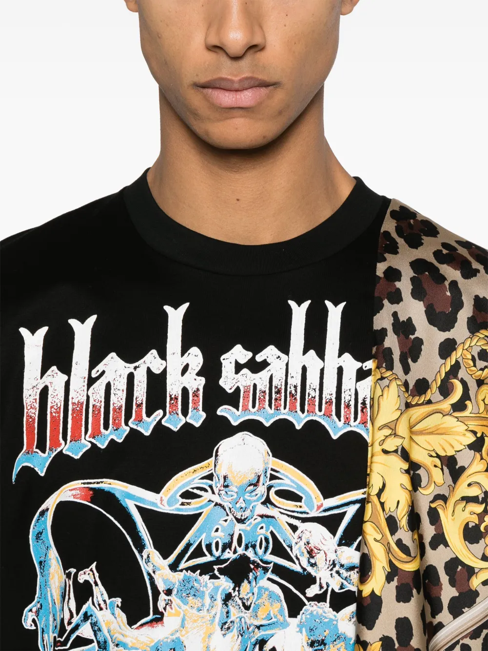 Shop Junya Watanabe Graphic-print T-shirt In Schwarz