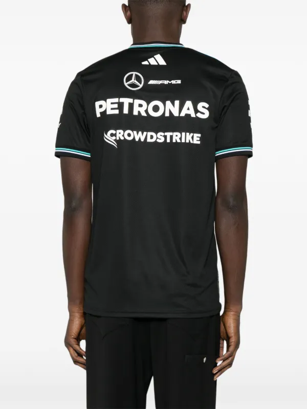 Adidas x Mercedes AMG V-neck T-shirt | Black | FARFETCH SG
