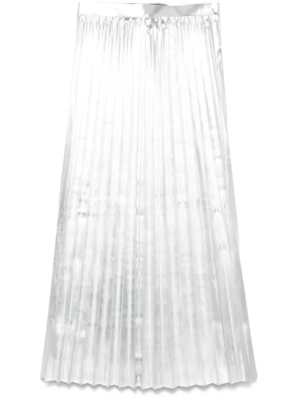 Junya Watanabe Pleated Skirt in Silver