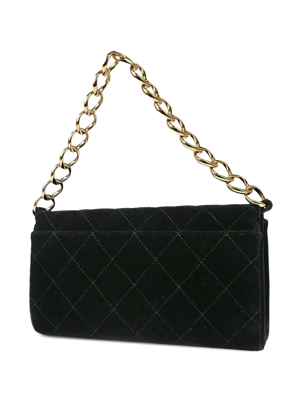 Pre-owned Chanel 2002 Chain-strap Handbag In Black