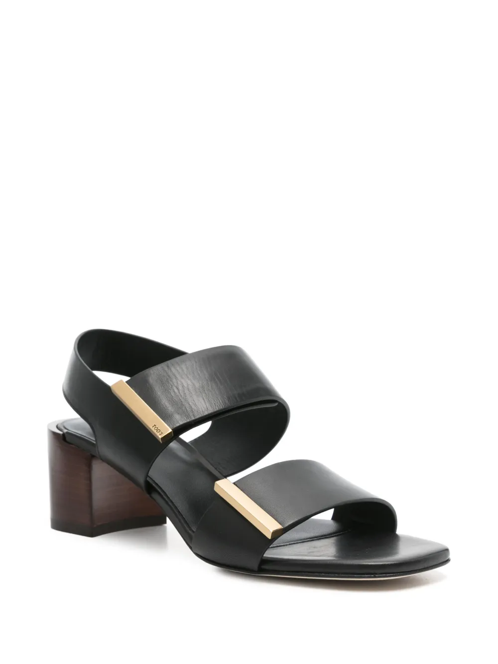 Tod's 55mm leather sandals B999 BLACK