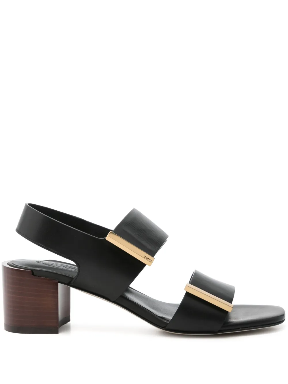 Tod's 55mm leather sandals B999 BLACK