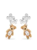 YVMIN mini bear flower earrings - Silver