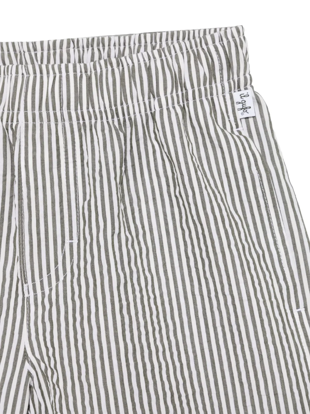 Il Gufo Shorts met krijtstreep Wit