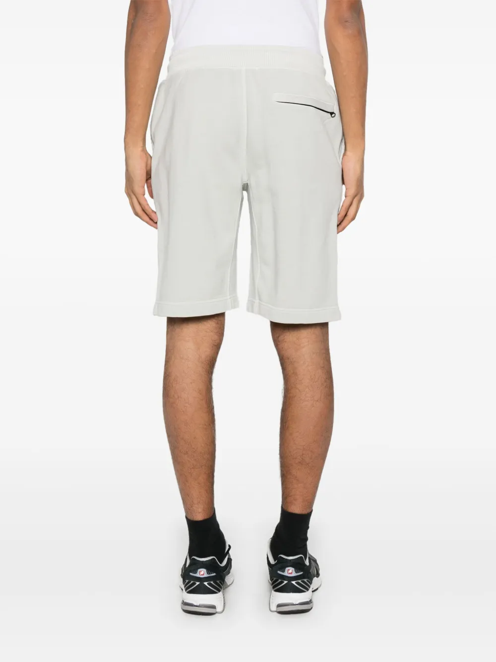 C.P. Company Trainingsshorts met geborduurd logo Grijs