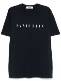 MSGM slogan-embroidered T-shirt - Blue