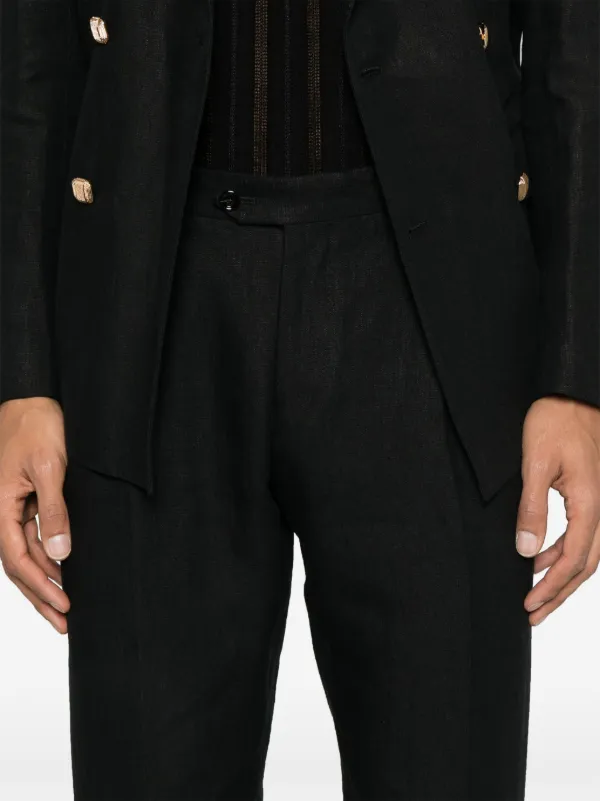 セットアップ Lardini Black Double-Breasted Suit 28569388_57982022_600.jpg
