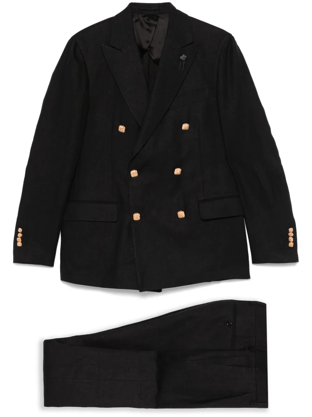 Lardini traje con doble botonadura | negro | Image 1