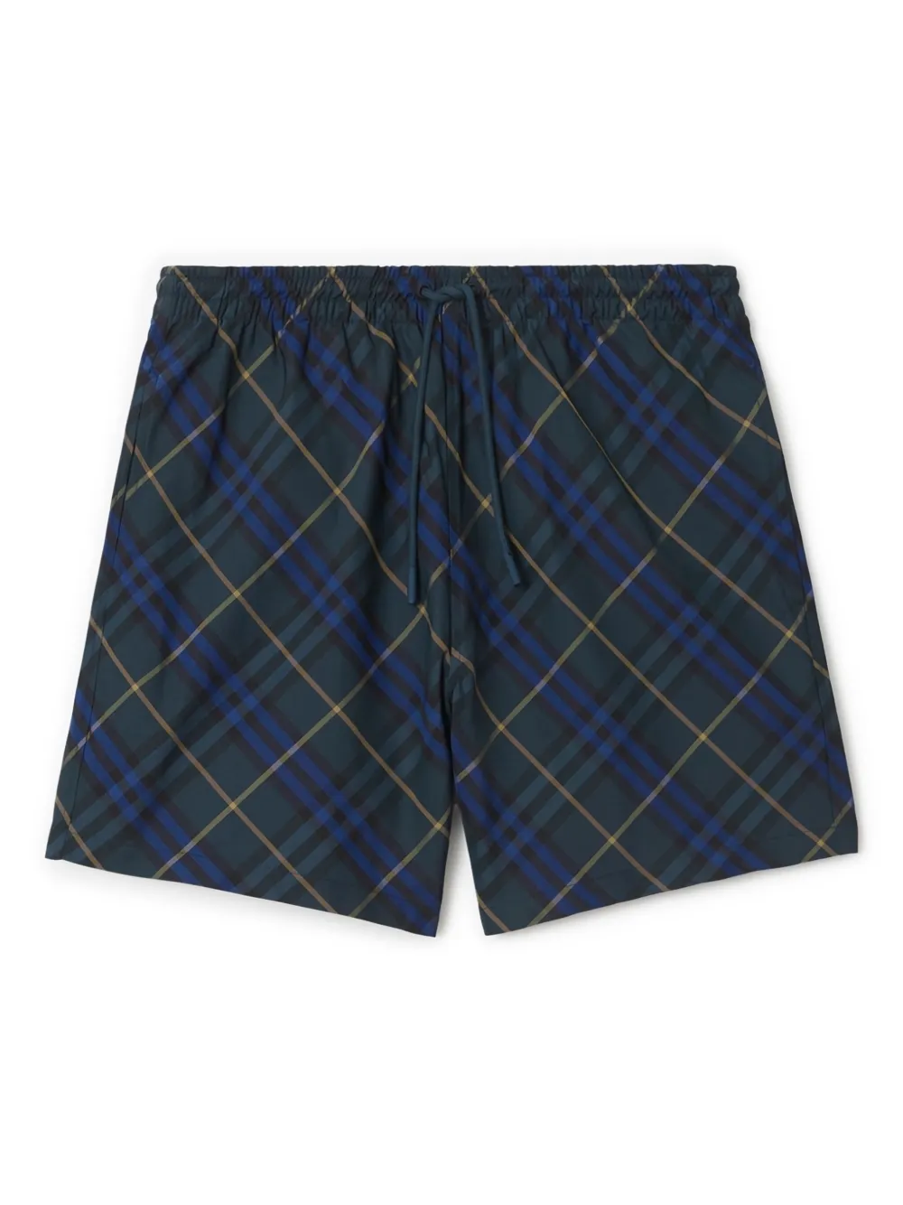 Burberry checked swim shorts – Blue Burberry checked swim shorts – Blue