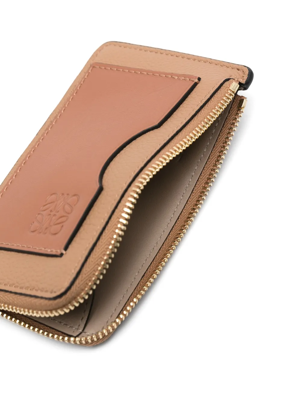 Loewe Leather Cardholder In Brown