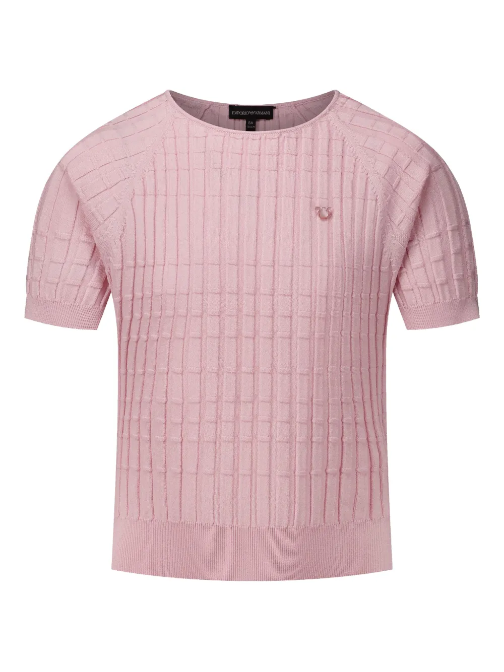 Emporio Ar i Kids Poloshirt met geborduurd logo Roze