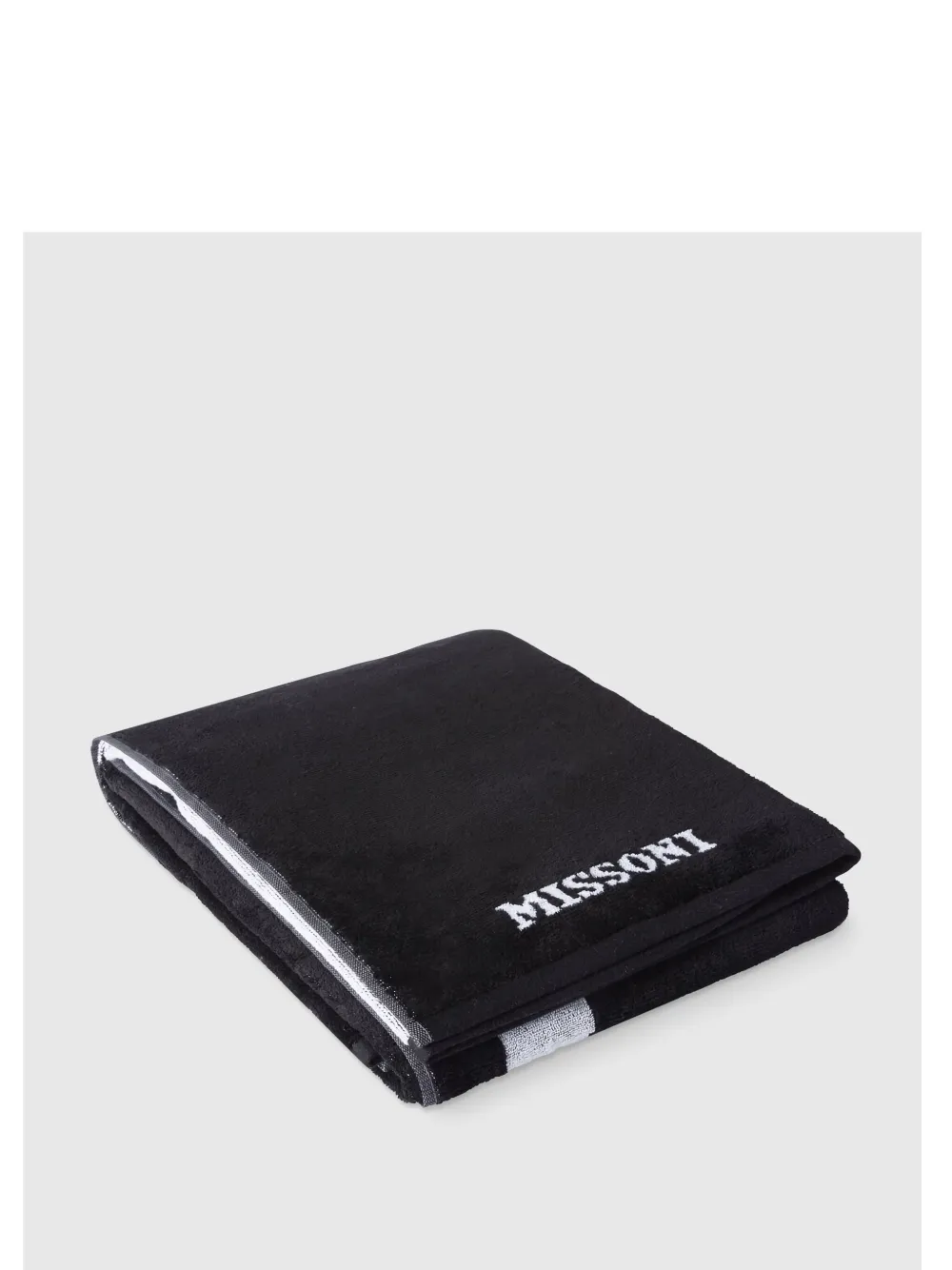 Missoni Skunk Towel (180cm X 100cm) In 601 Black/white