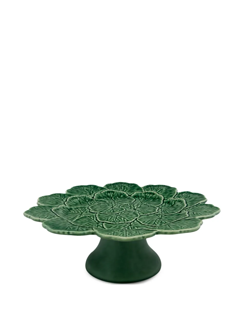 Bordallo Pinheiro Geranium cake stand | Green | Image 1