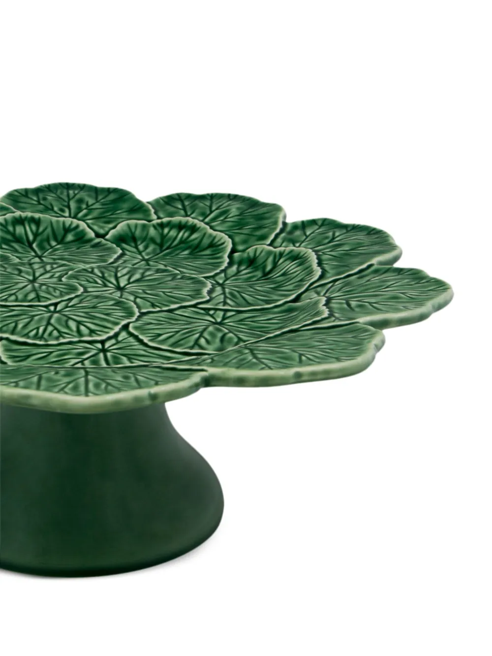 Bordallo Pinheiro Geranium cake stand - Groen