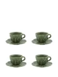 Bordallo Pinheiro Cabbage coffee cup and saucer - Green