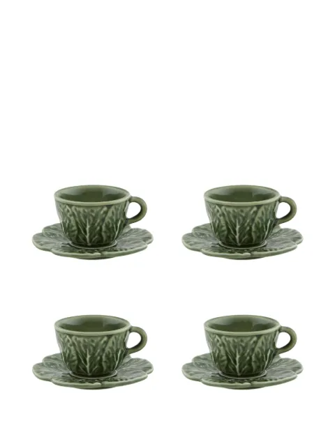 Bordallo Pinheiro plato y taza de café Cabbage
