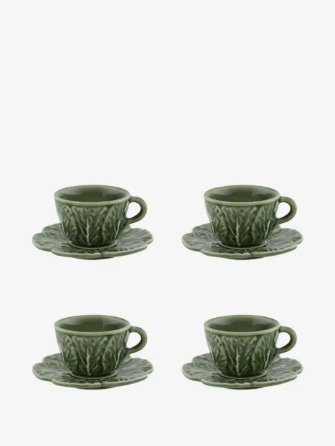 Bordallo Pinheiro Cabbage coffee cup and saucer