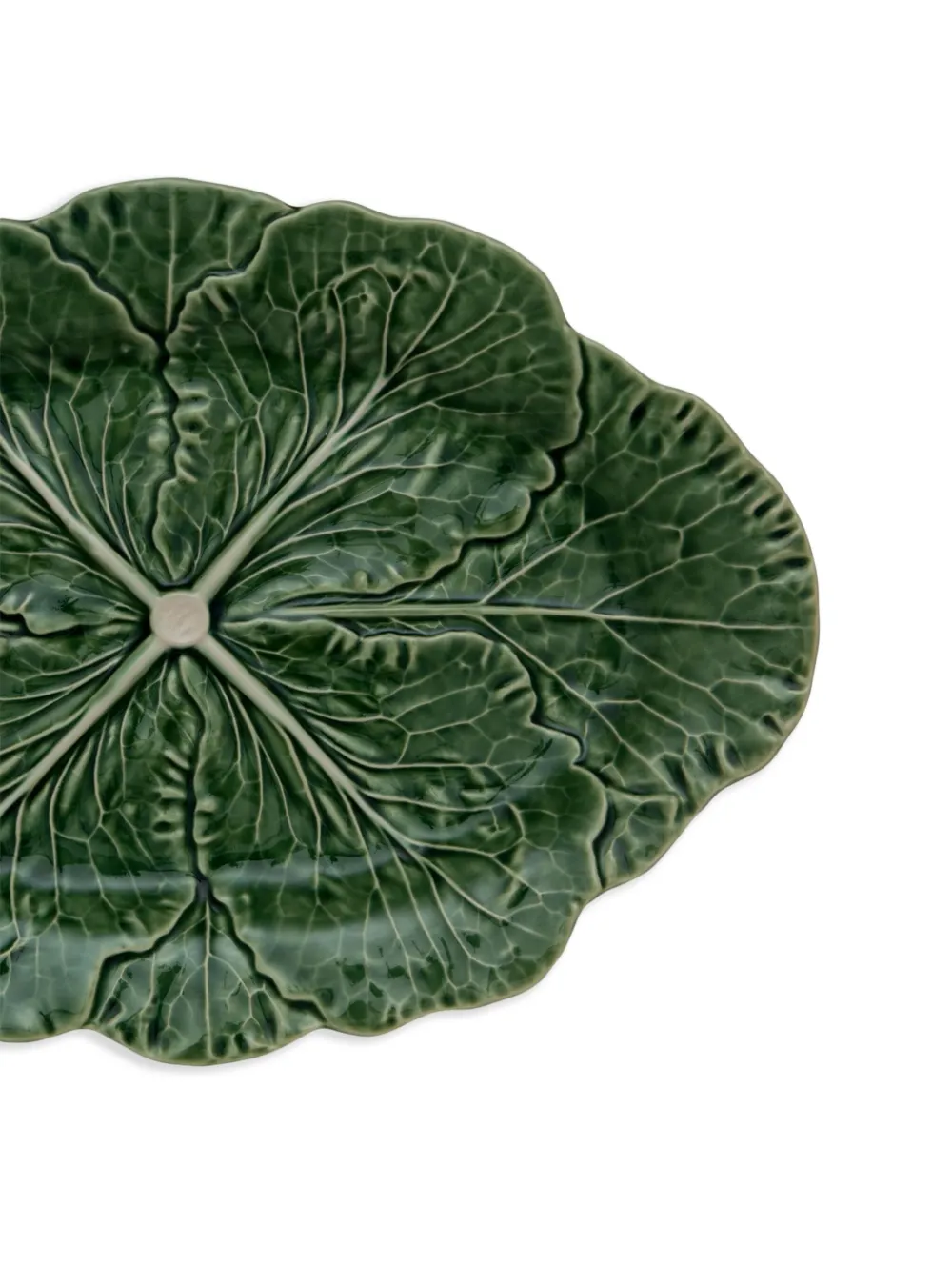 Bordallo Pinheiro small Cabbage platter - Groen