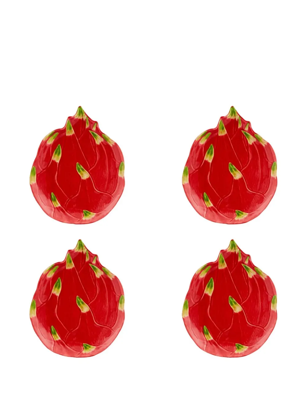 Bordallo Pinheiro Pitaya dessert plates set - Rosso