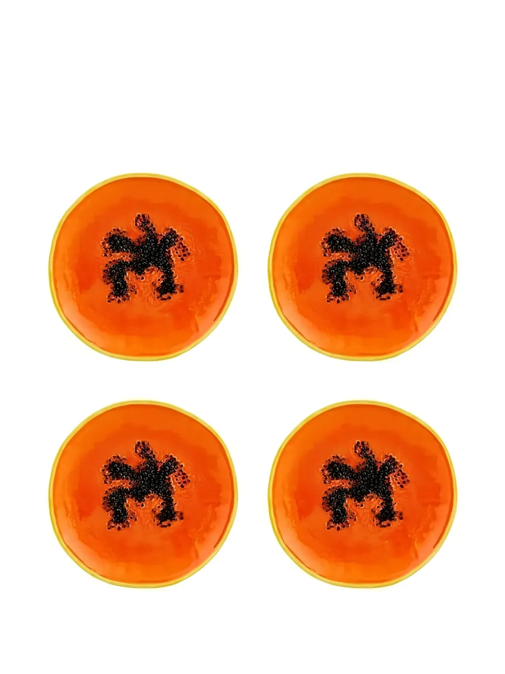 Bordallo Pinheiro Papaya dessert plate set | Orange | Image 1