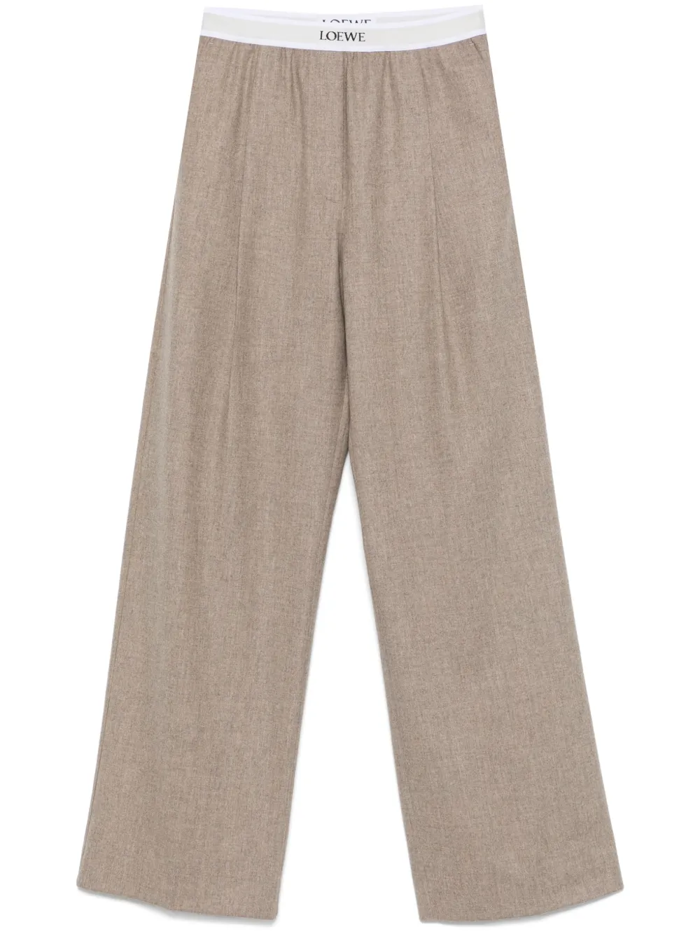 Image 1 of LOEWE mélange-effect trousers