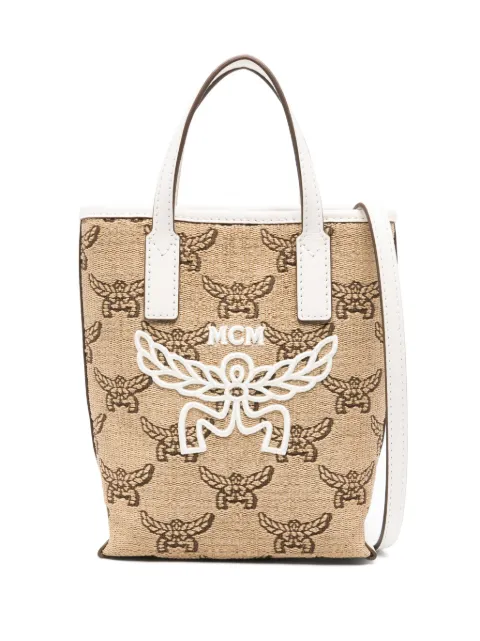 MCM logo-embroidered tote bag 