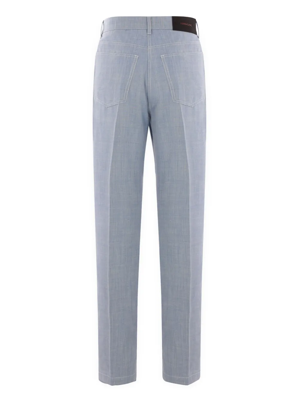 Ferragamo straight-leg trousers - Blauw