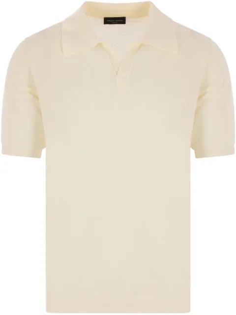 Roberto Collina playera tipo polo de tejido fino