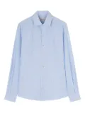 Agnona striped linen shirt - Blue