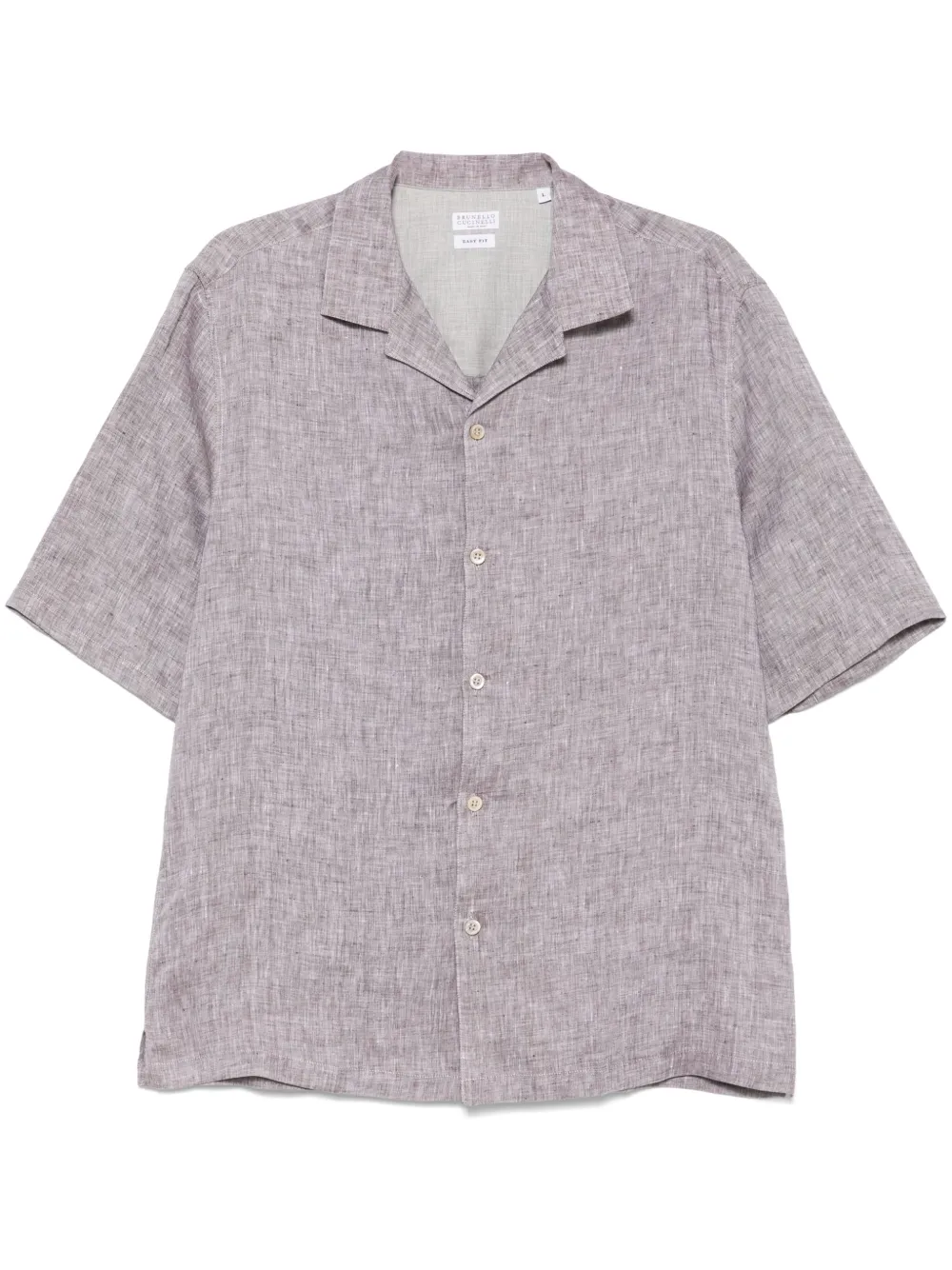 Brunello Cucinelli camisa de lino | marrón | Image 1