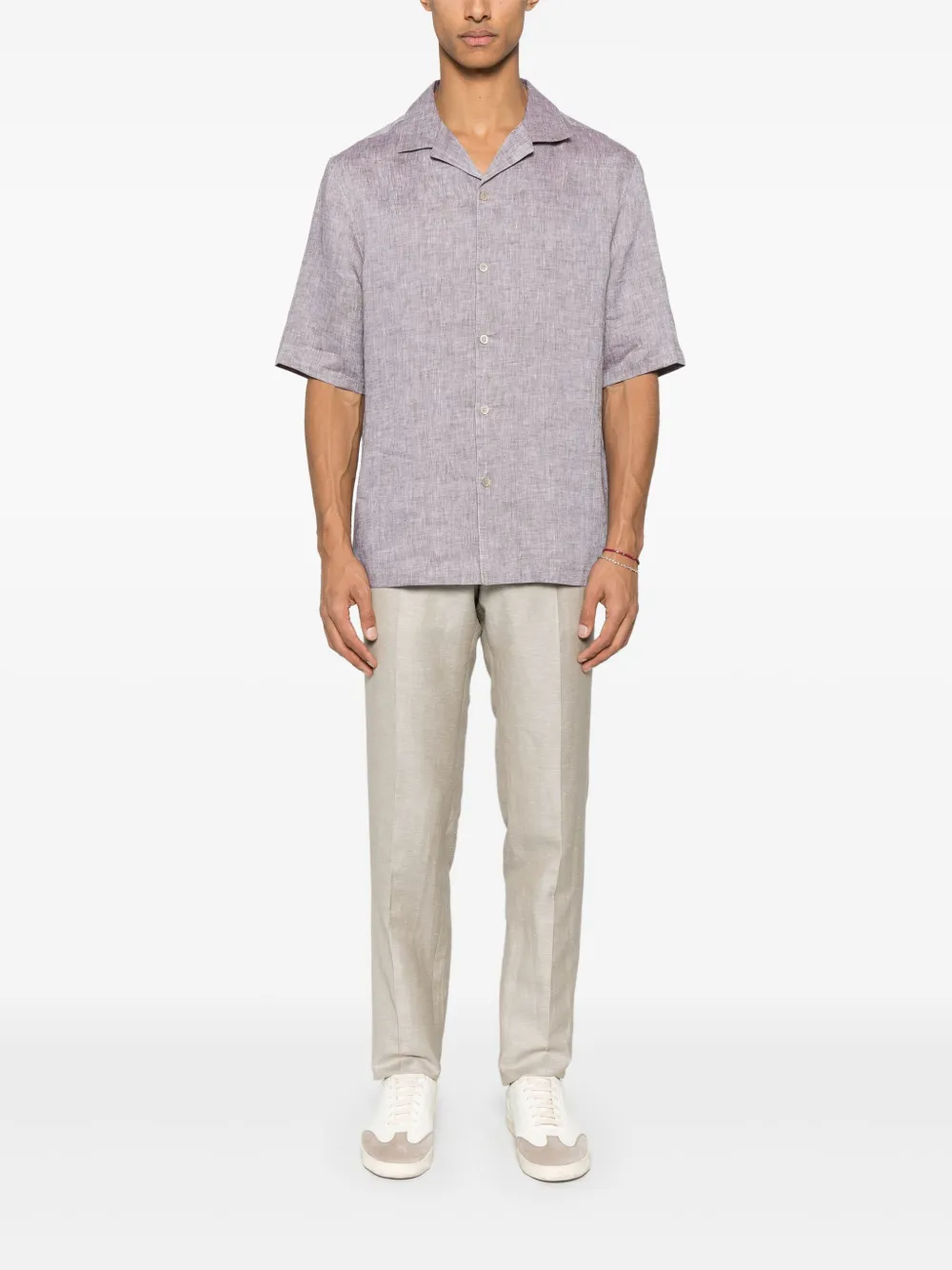 Brunello Cucinelli linen shirt - Bruin