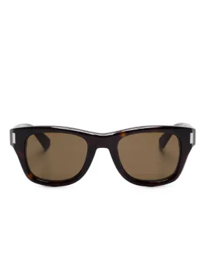 Saint Laurent Eyewear トータスシェル サングラス | ブラック