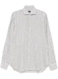 Barba striped shirt - Green