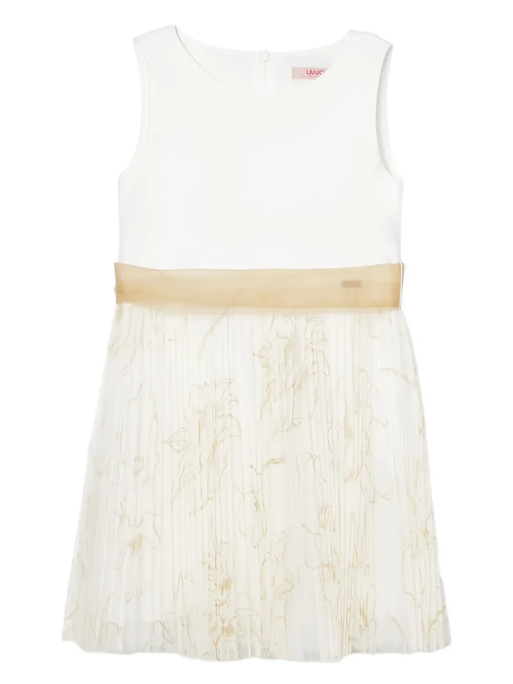 LIU JO pleated flower dress | White | Image 1